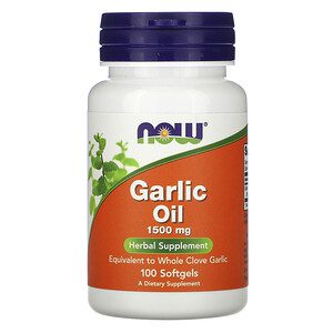NOW FOODS Garlic Oil 1500 mg 100 softgels