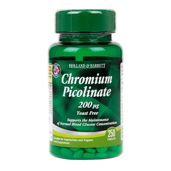 HOLLAND & BARRETT Chromium Picolinate 200 ug 250 tablets