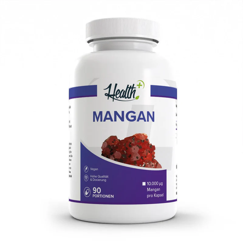 HEALTH+ MANGAN, 90 Kapsułek