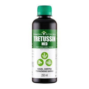 DOMOWA APTECZKA TRETUSSIN MED syrop o smaku czarnej porzeczki 250 ml