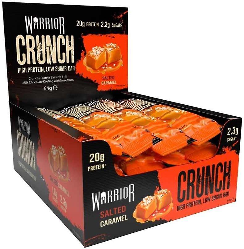 WARRIOR CRUNCH Baton proteinowy słony karmel 12x64g BOX