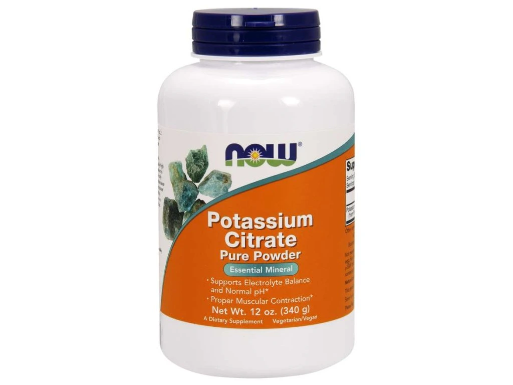 NOW FOODS Potassium Citrate, cytrynian Potasu w proszku 340g