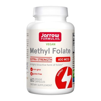 JARROW FORMULAS Methyl Folate 400mcg, metylowany kwas foliowy 400mcg 60vcap