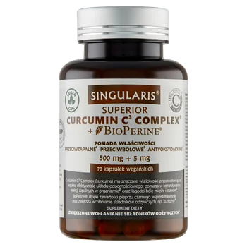 SINGULARIS Curcumin C3 Complex + Bioperine 500mg 70 kap