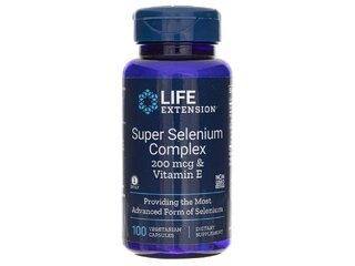 LIFE EXTENSION  Super Selenium Complex, kompleks selenu i witaminy E, 100 vcaps