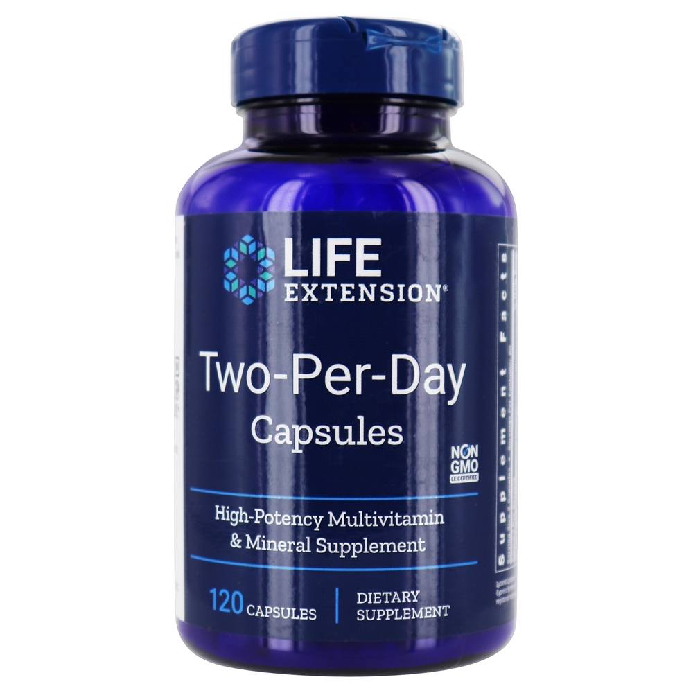 LIFE EXTENSION Two-Per-Day multiwitamina 120 caps