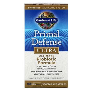 GARDEN OF LIFE  PRIMAL DEFENSE probiotic formula  180 Ultra Zorbe Vegetarian Capsules