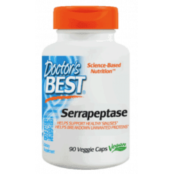 DOCTOR'S BEST Serrapeptase (Serrapeptaza) 40,000 SPU - 90 kapsułek wegetariańskich