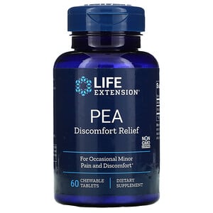 LIFE EXTENSION  ulga w dyskomfortie PEA, tabletki do żucia 60