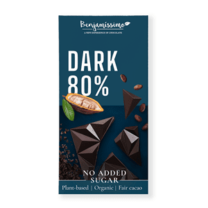 BENJAMISSIMO Czekolada Gorzka bez dodatku cukru, bezglutenowa 80% BIO 60g