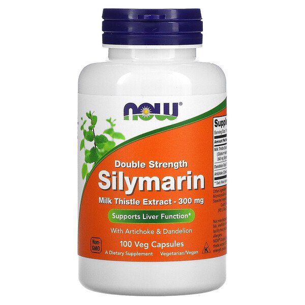 NOW FOODS Silymarin with Artichoke & Dendelion 300 mg 100 vcaps