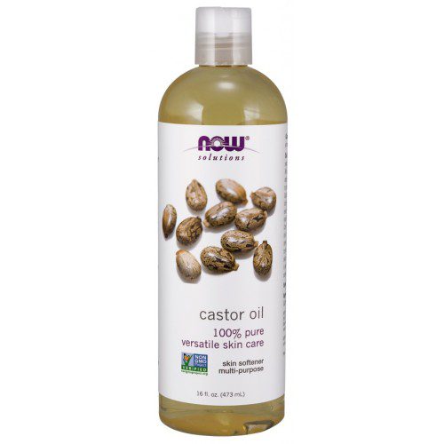 NOW FOODS Castor oil 100% pure - olej rycynowy 473 ml
