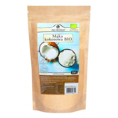 PIĘĆ PRZEMIAN Mąka Kokosowa bezglutenowa bio 250g