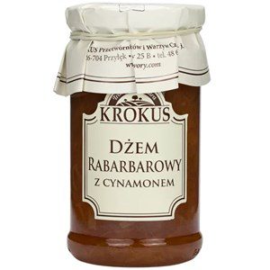 KROKUS Dżem Rabarbarowy z Cynamonem 235g