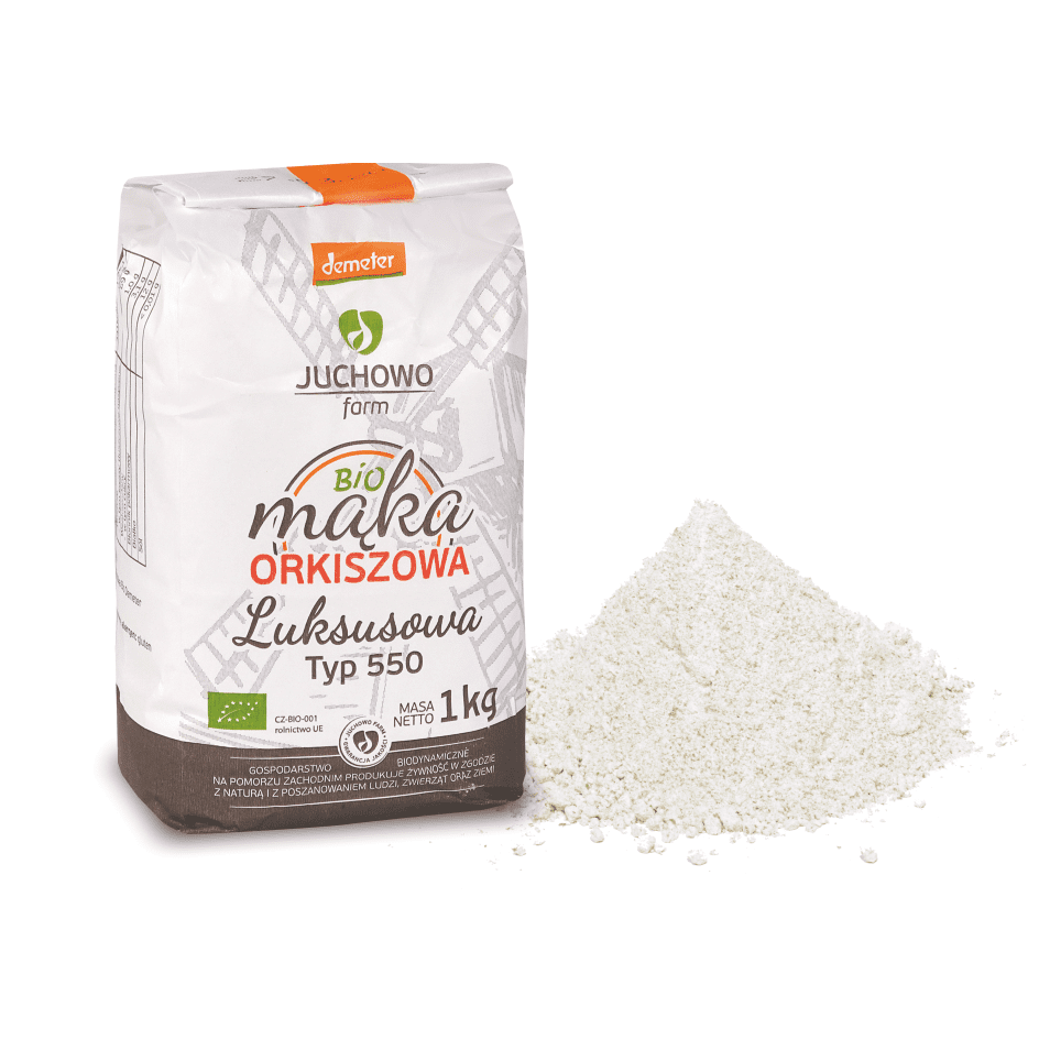 JUCHOWO Mąka Orkiszowa BIO luksusowa typ 550 1 kg