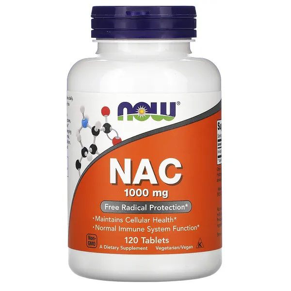 NOW Foods, NAC, 1000 mg, 120 tabletek