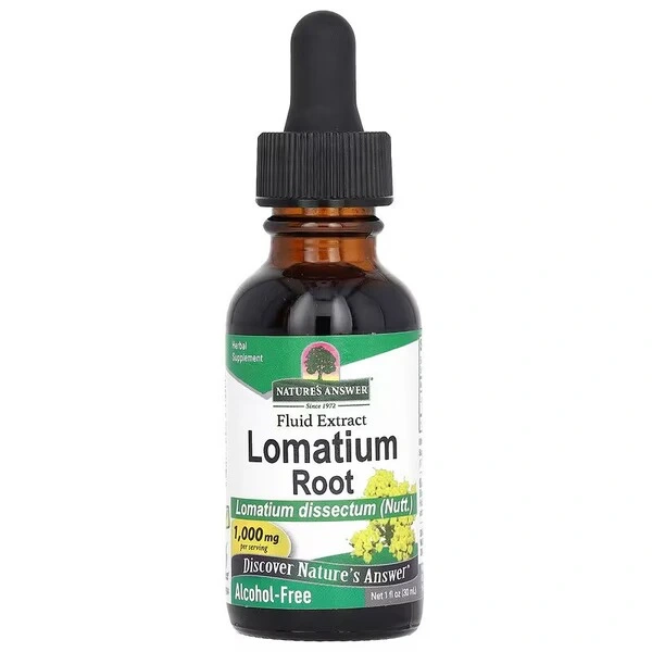 NATURE'S ANSWER Lomatium Root (Pietruszka pustynna) - Korzeń Lomatium (30 ml)