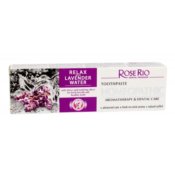 ROSE RIO Pasta do zębów HOMEOPATYCZNA RELAX Lawendowa 65 ml