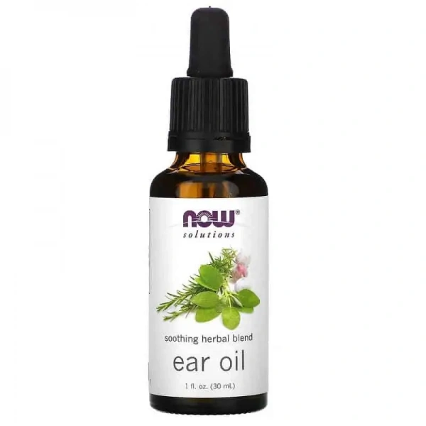 NOW SOLUTIONS Ear Oil (Olejek do uszu, Łagodząca mieszanka ziołowa) 30ml