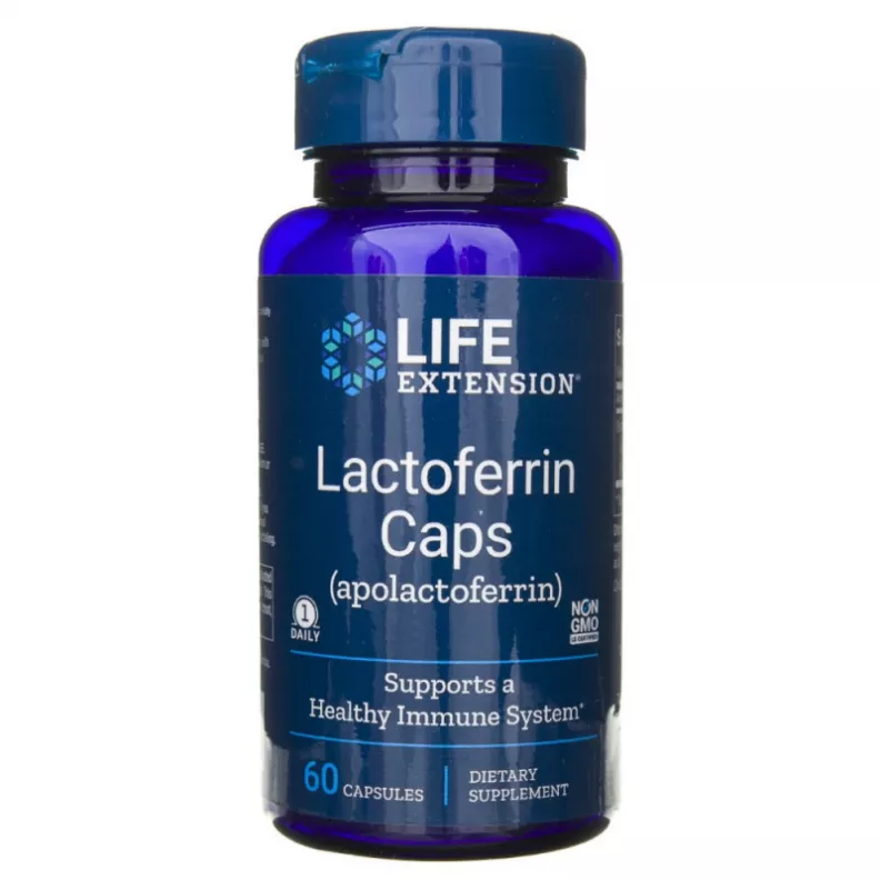 LIFE EXTENSION Lactoferrin, Laktoferyna 60 kap