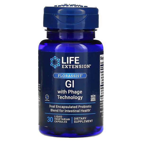 LIFE EXTENSION Florassist GL wiyh Phage Technology liquid 30vcaps