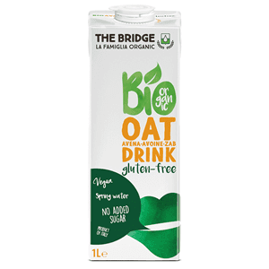 THE BRIDGE Ekologiczny Napój owsiany bez glutenui cukru 1 litr