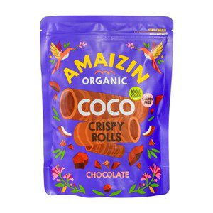 AMAIZIN Rurki Waflowe Kokosowo-Czekoladowe Bezglutenowe BIO 140g