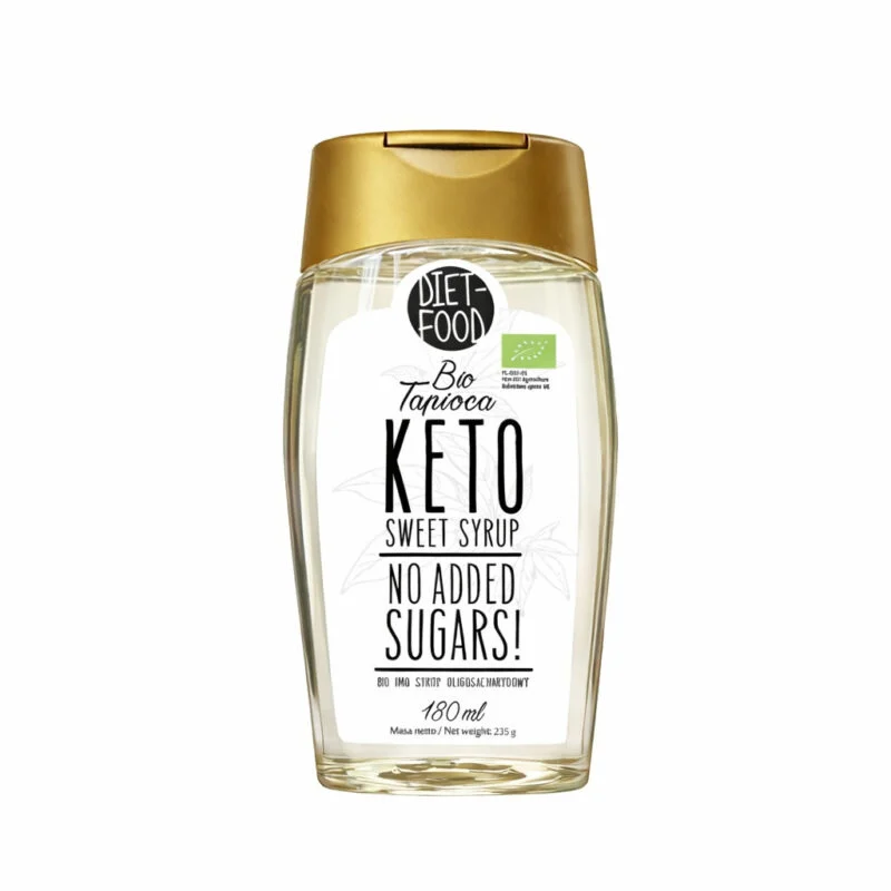 DIET FOOD Syrop z Tapioki Keto BIO – 100% izomaltooligosacharydów IMO, 180 ml
