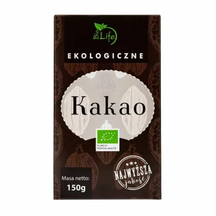 BIOLIFE Kakao ekologiczne 100% 150g