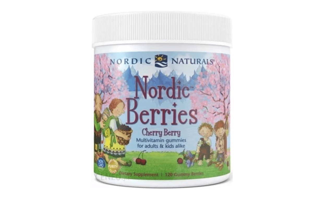 NORDIC NATURALS Nordic Berries Multivitamin Cherry Berry 120 gummy berries