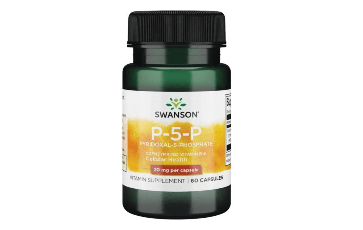 SWANSON P-5-P PYRIDOXAL 5 PHOSPHATE Coenzymated Vitamin B 6 20mg 60caps