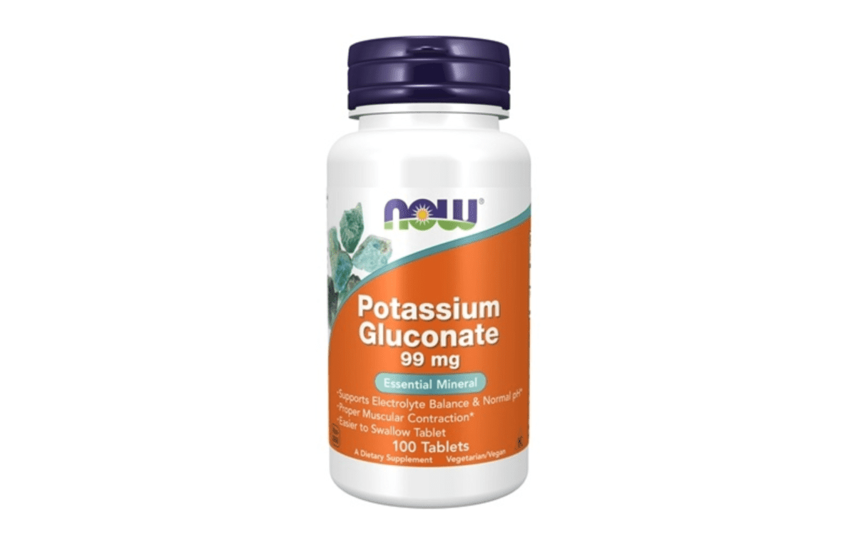 NOW FOODS Potassium Gluconate 99mg 100tablets
