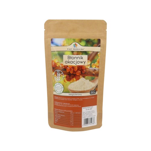 PIĘĆ PRZEMIAN Błonnik z Akacji bezglutenowy 250 gram