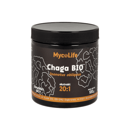 MYCOLIFE Chaga BIO 20:1 ekstrakt BIO 100g