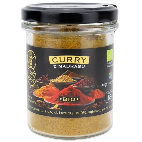 PIĘĆ PRZEMIAN Curry z Madrasu 85 g - mieszanka przypraw indyjska