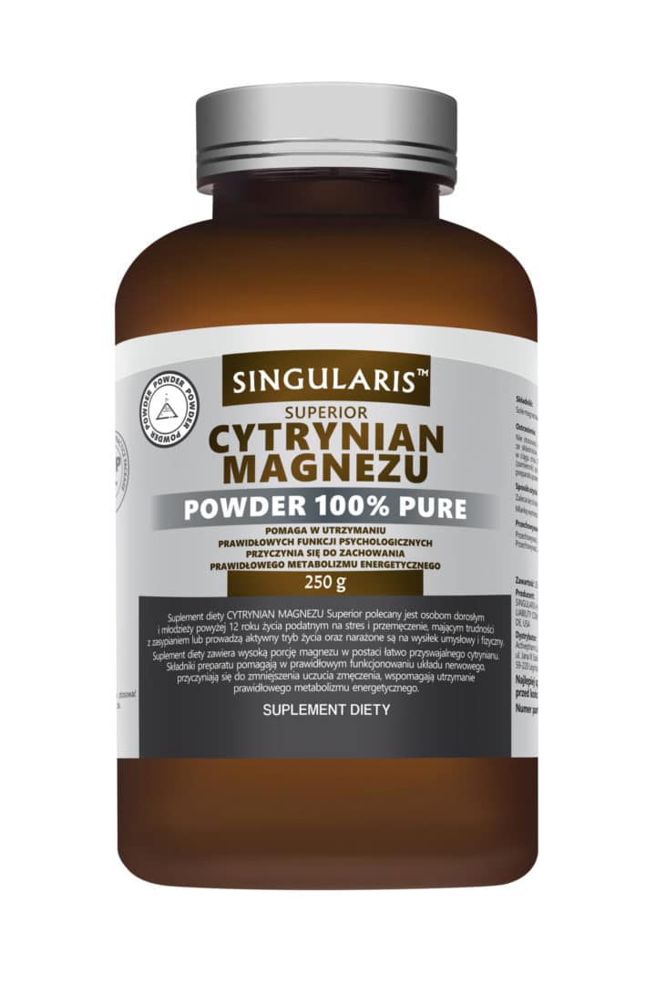SINGULARIS Cytrynian magnezu  100% powder 250g