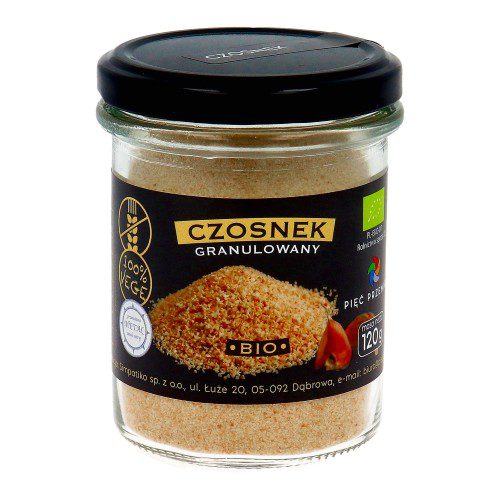 PIĘĆ PRZEMIAN Czosnek granulowany  bio 120g