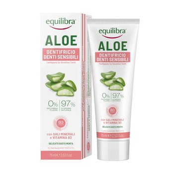 EQUILIBRA Aloe Sensitive – aloesowa pasta do wrażliwych zębów, 75 ml