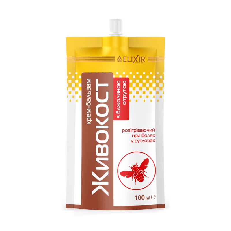 ELIXIR Żywokost - Krem-Balsam - z jadem pszczelim - 100ml