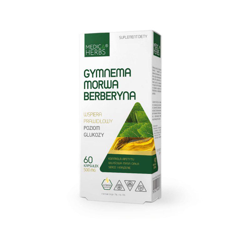 MEDICA HERBS GYMNEMA MORWA BERBERYNA 500mg 60 kap