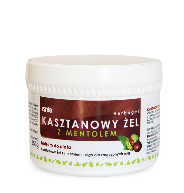 VIRDE Kasztanowy żel z mentolem i rutyną 250 ml