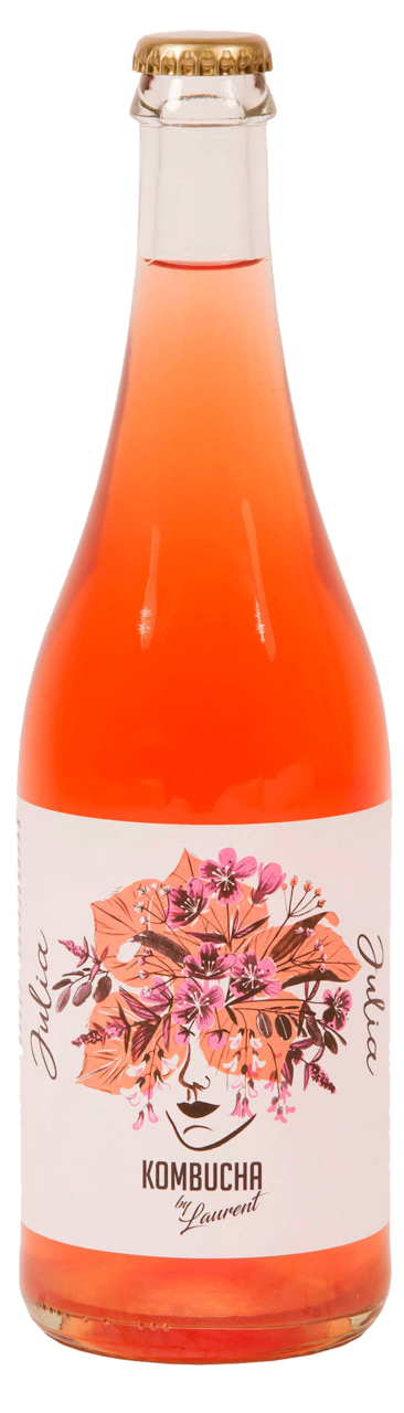 Kombucha by Laurent Julia – fermentowany napar z hibiskusem i kwiatem kasztanowca, 750 ml
