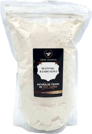 TRZY ZIARNA Mąka Bambusowa, Błonnik Bambusowy 1 kg