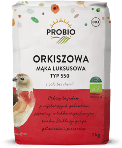 PROBIO Mąka Orkiszowa luksusowa typ 550 z pola bez chemii BIO 1 kg