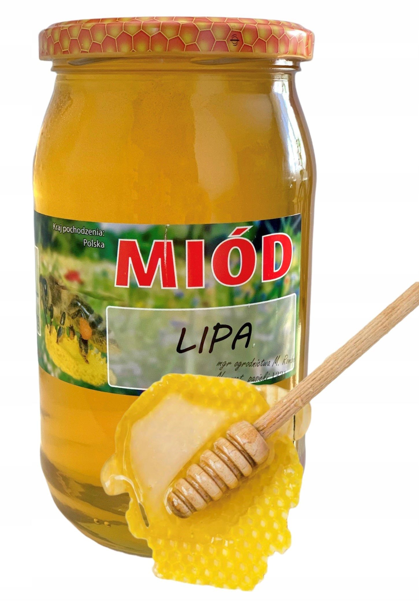 MIÓD LIPOWY polska pasieka z Mazowsza 1100g