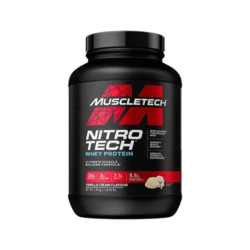 MuscleTech Nitro-Tech Vanilla Cream – odżywka białkowa z kreatyną 1810 g