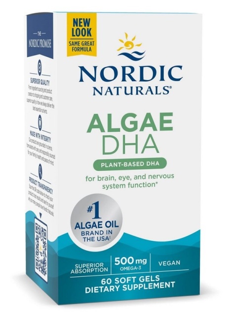 NORDIC NATURALS Algae DHA 500mg 60 kaps