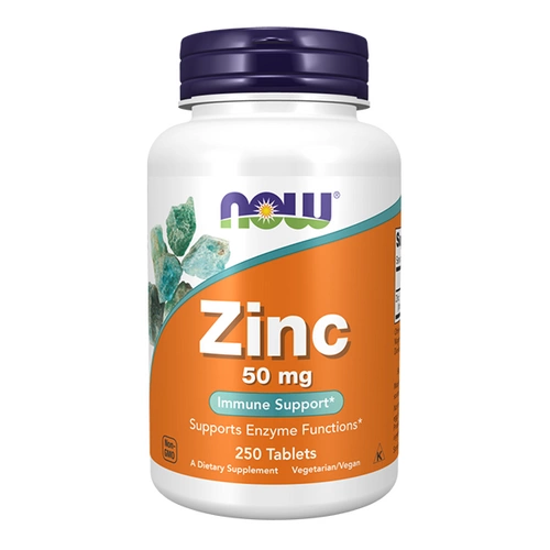 NOW FOODS  Cynk 50mg - Glukonian Cynku 250 tabletek