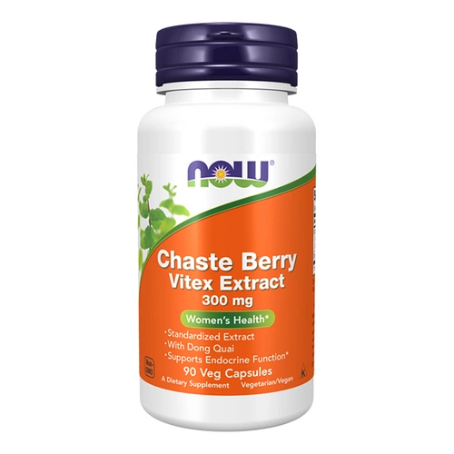 NOW FOODS Chaste Berry Vitex Extract, 300 mg Veg 90 capsules