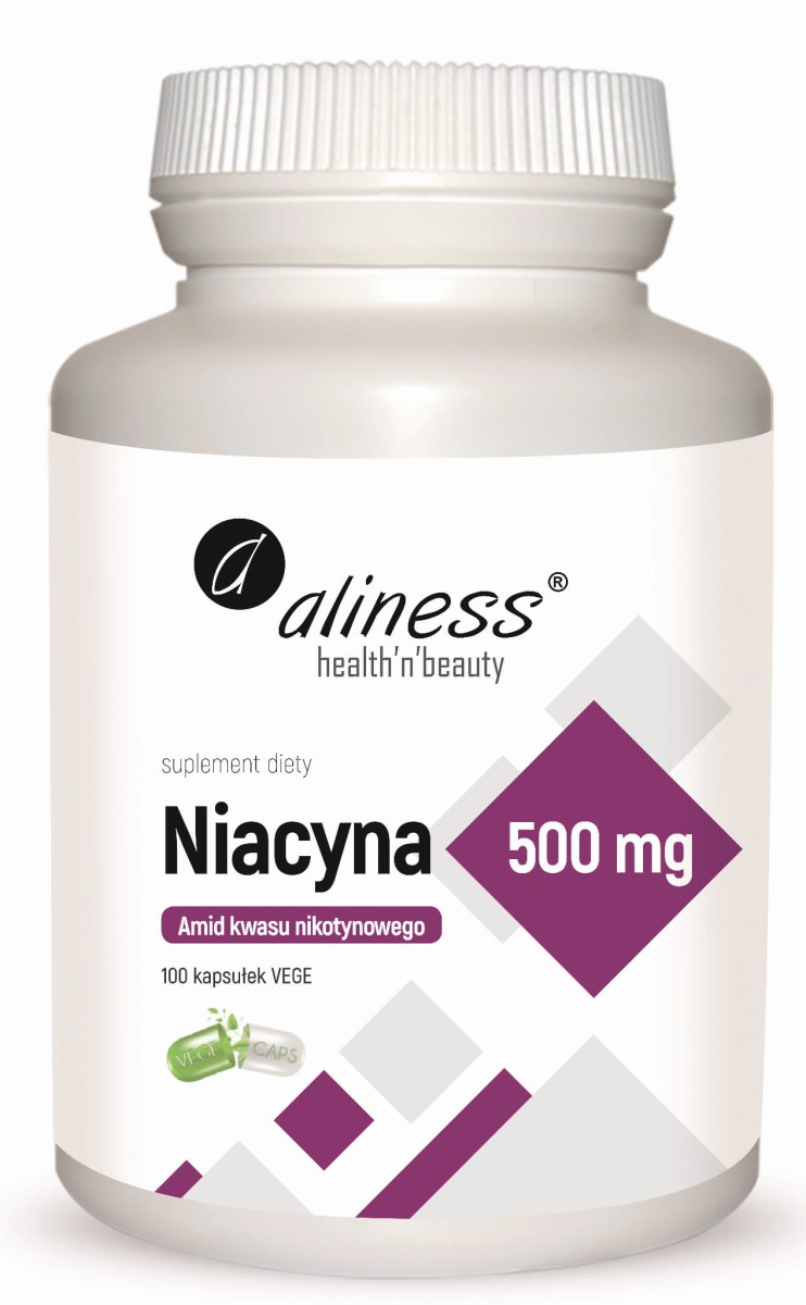 ALINESS  Niacyna 500mg 100 kapsułek vege